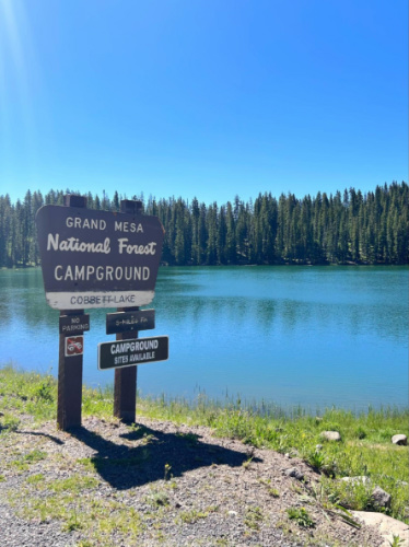 The signage at the Grand Mesa