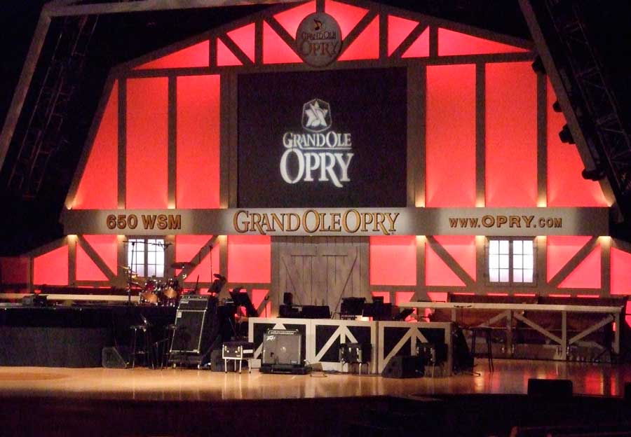 View of the stage in Grand Ole Opry House