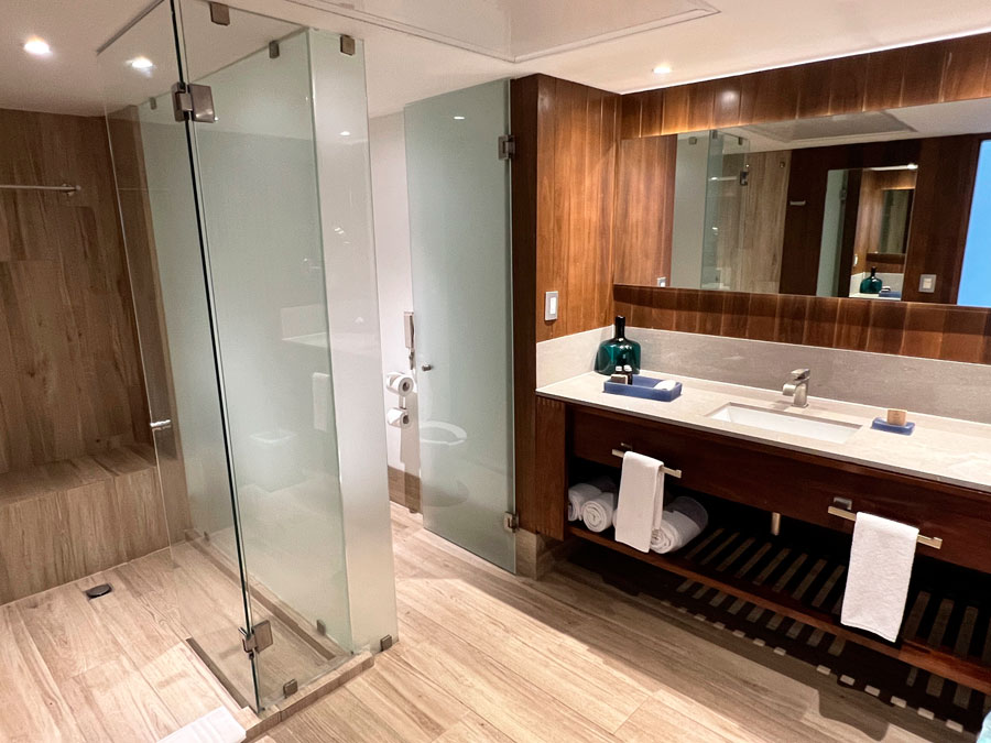 View inside the bathroom of a room in Grand Park Royal