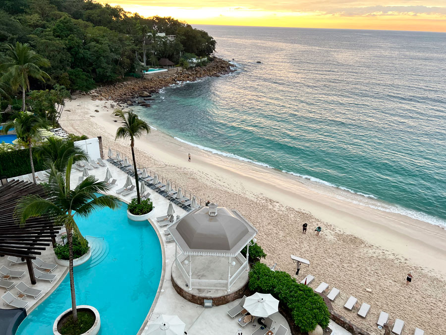 Overlooking view from the Grand Park Royal in Puerto Vallarta