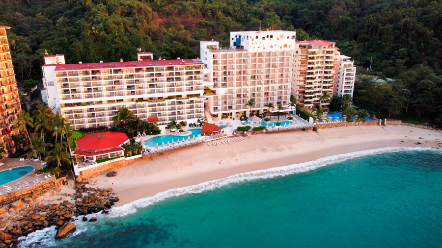 Aerial view of Grand Park Royal in Puerto Vallarta