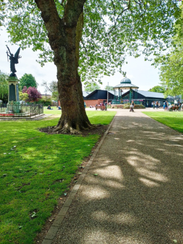 View of the greenery around Grange Gardens