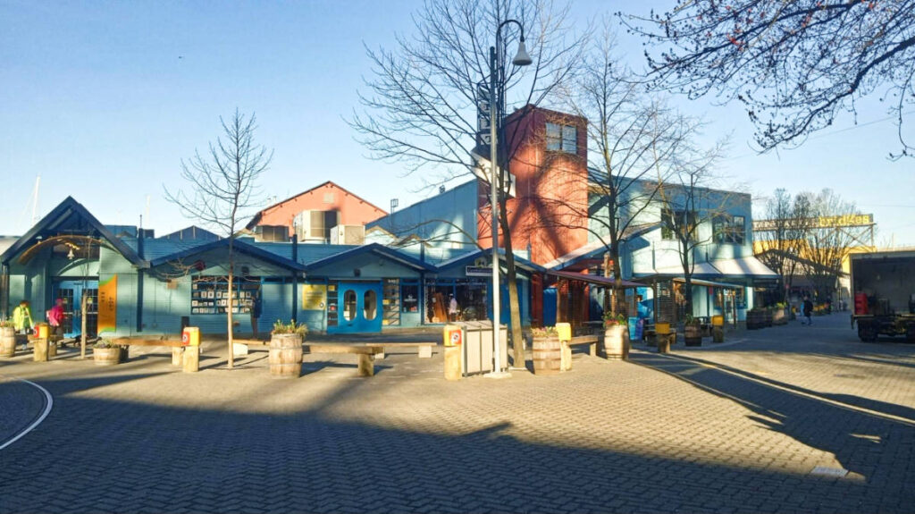Panoramic view of the Net Loft at Granville Island