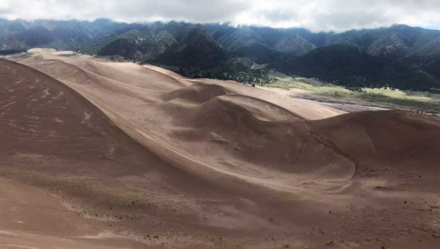 Beautiful landscape in Great Sand Dunes National Park