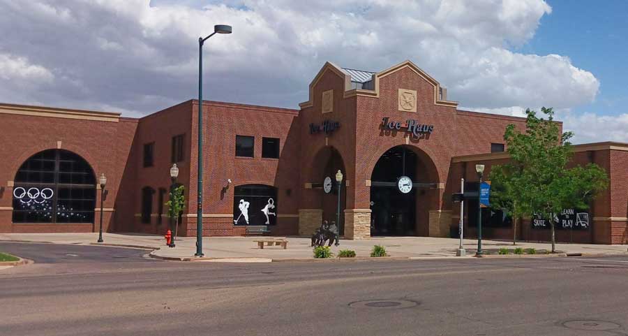 The Greeley Ice Haus building from the outside