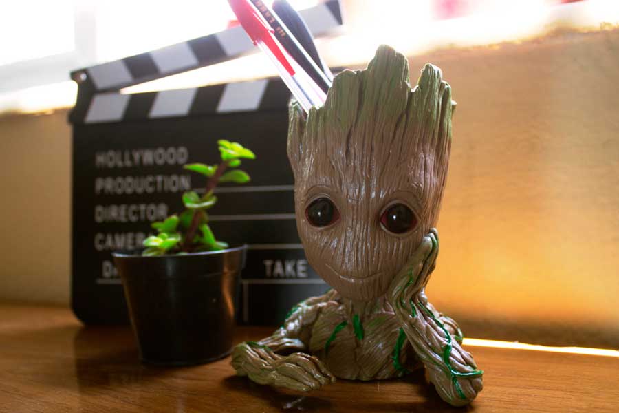 Groot displayed on a table