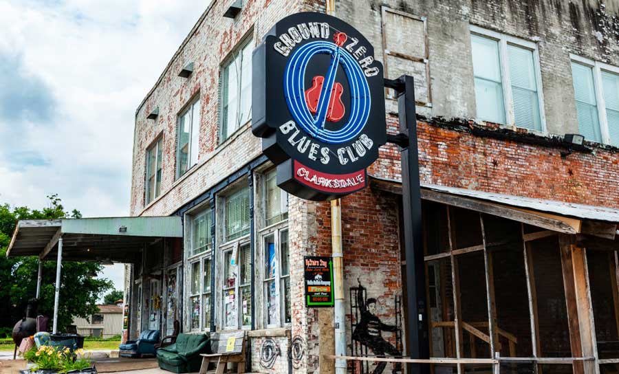 The Ground Zero Blues Club from the outside