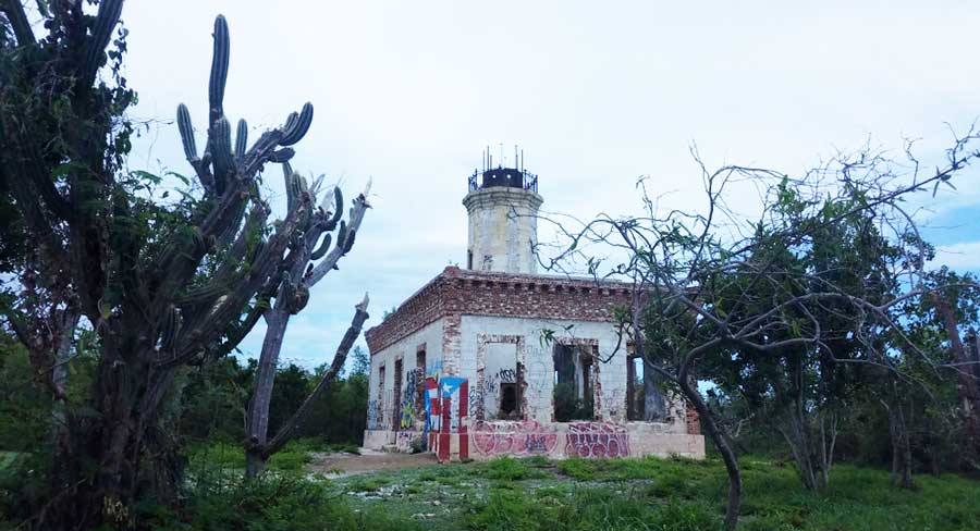 View of the Guanica's Lighthouse Ruins