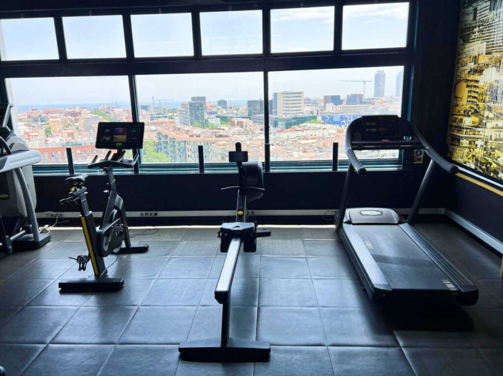 View of the gym area at Four Points by Sheraton Barcelona Diagonal