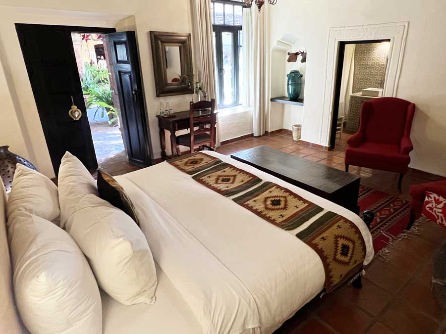 The bedroom in Hacienda El Santuario