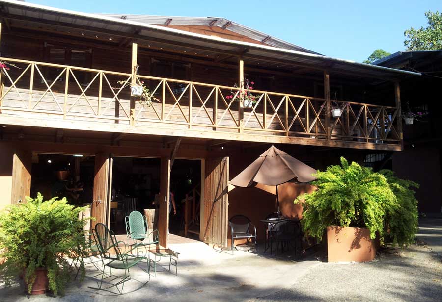 The coffee farm house in Hacienda San Pedro