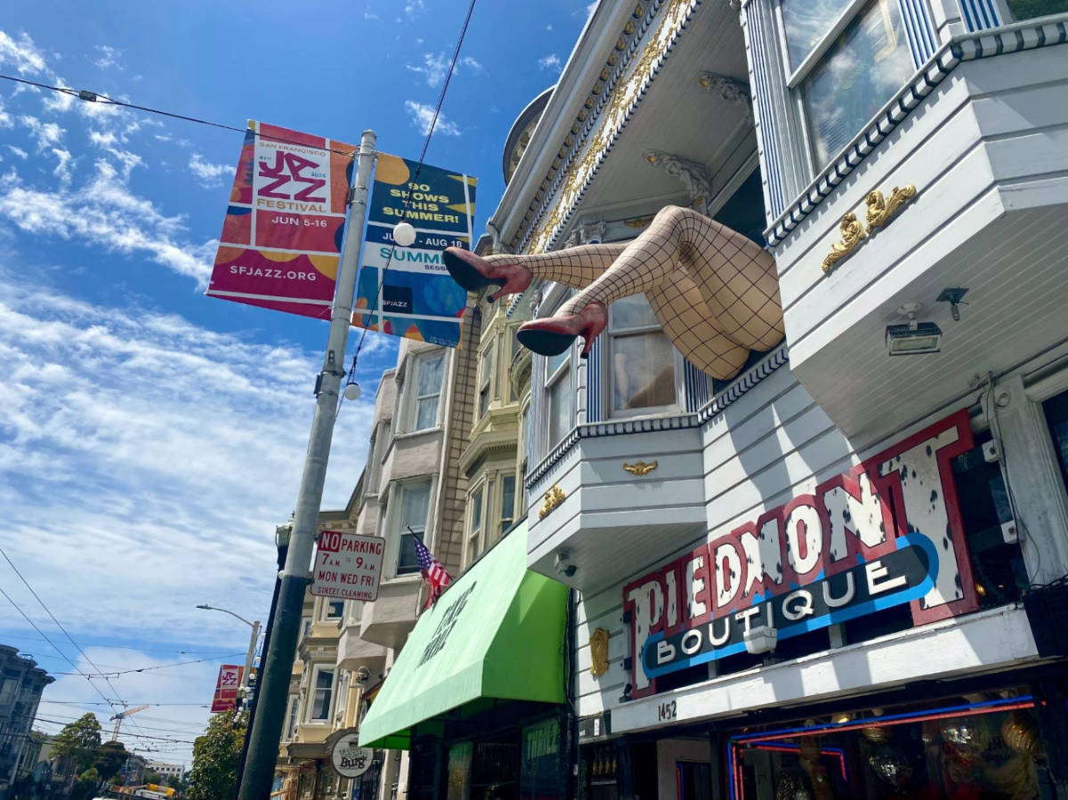An art installation at the neighborhood of Haight-Ashbury