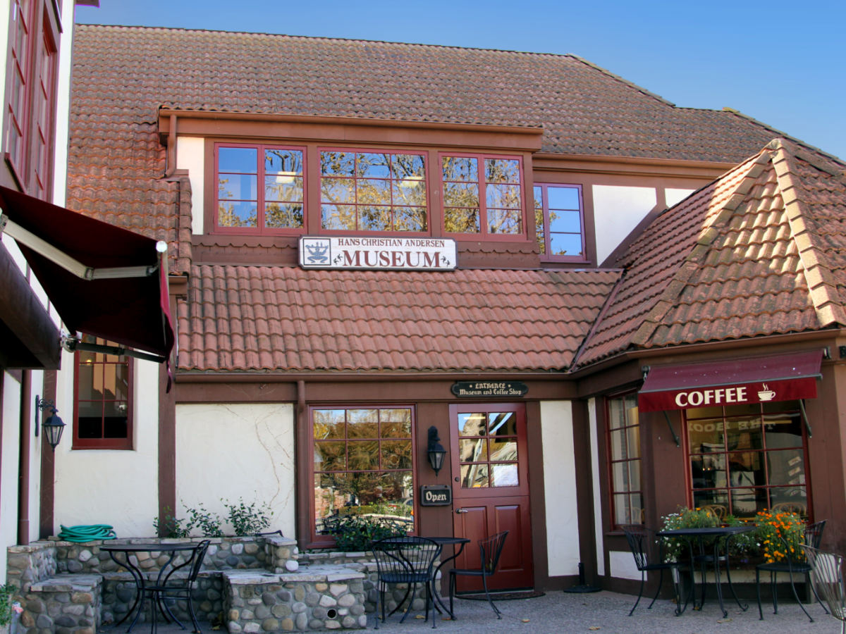 View of House-museum of Hans Christian Andersen in Solvang - Danish village