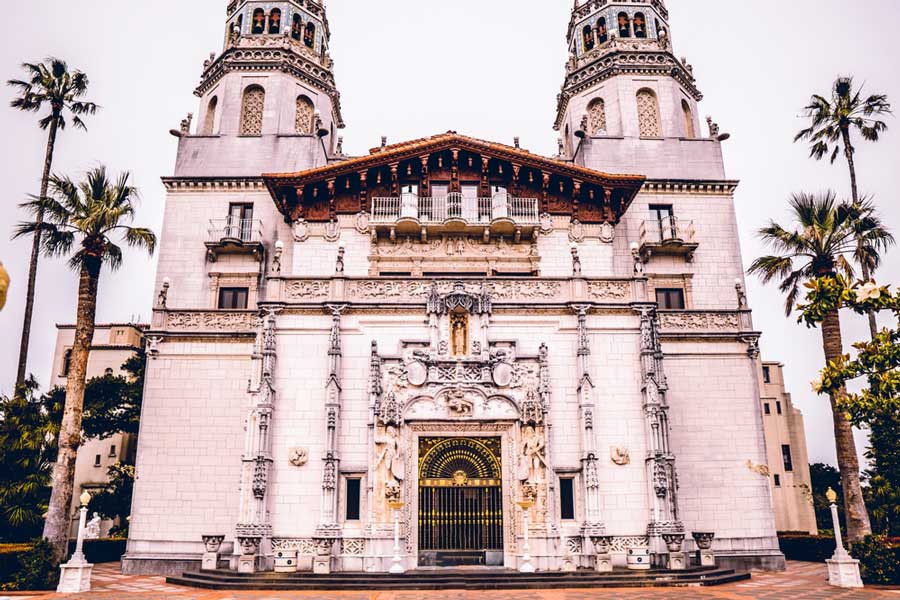 The Hearst Castle from the outside