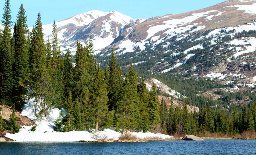 View at the Lost Lake in Colorado