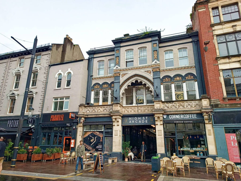 Exterior view of the High Street Arcade