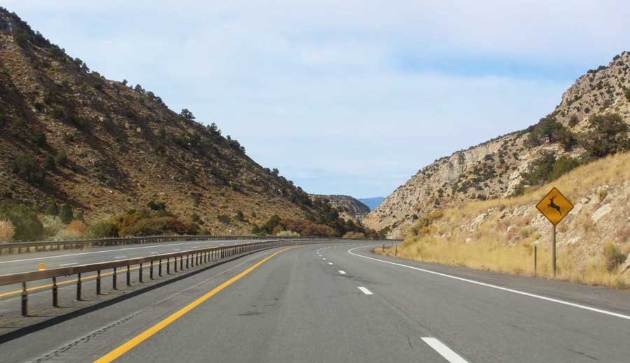 View of an empty road in Denver