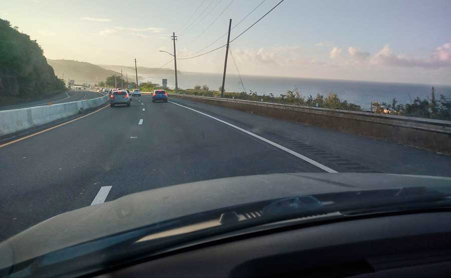 View while driving to Rincon