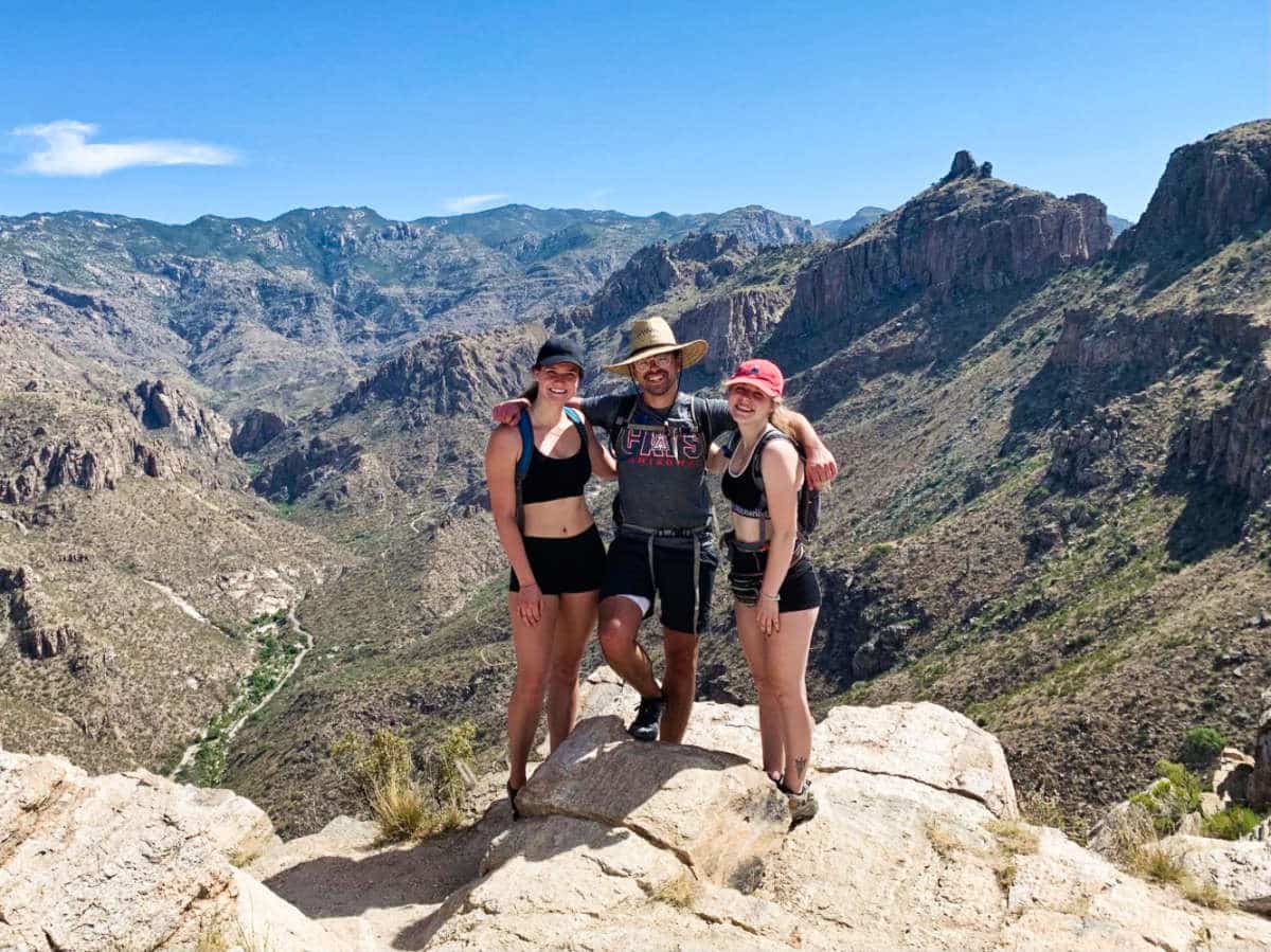 Group of hikers posing for a photo in Blackett’s Ridge