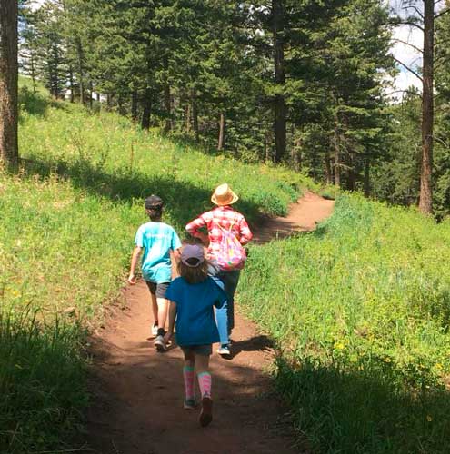 The author's kids during one of their hike