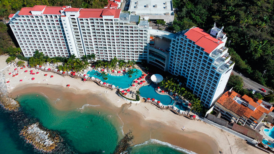 Aerial view of Hilton Riviera Resort