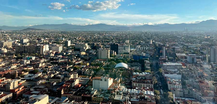 Overlooking view of Historic Center from Torre Latinoamericana