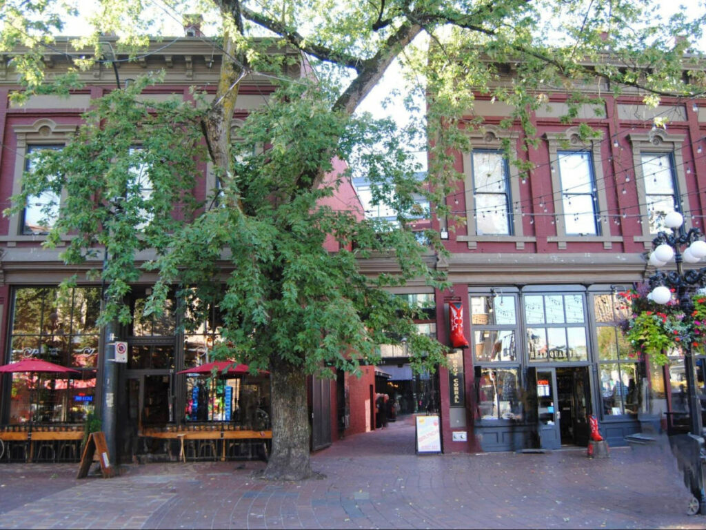 View of the shops at Gastown