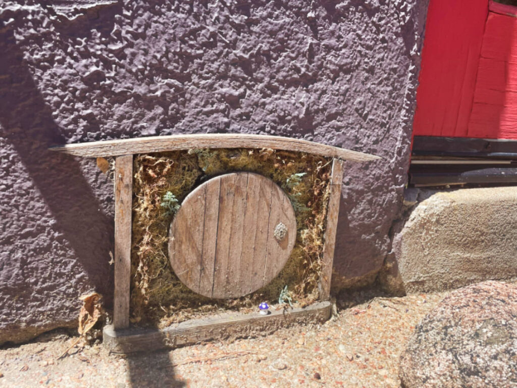 A tiny Hobbit-style door in Denver, Colorado