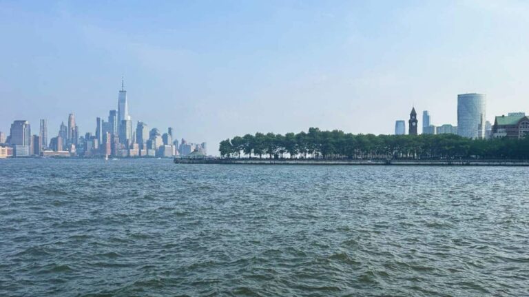 View of the city skyline from the Hoboken Waterfront