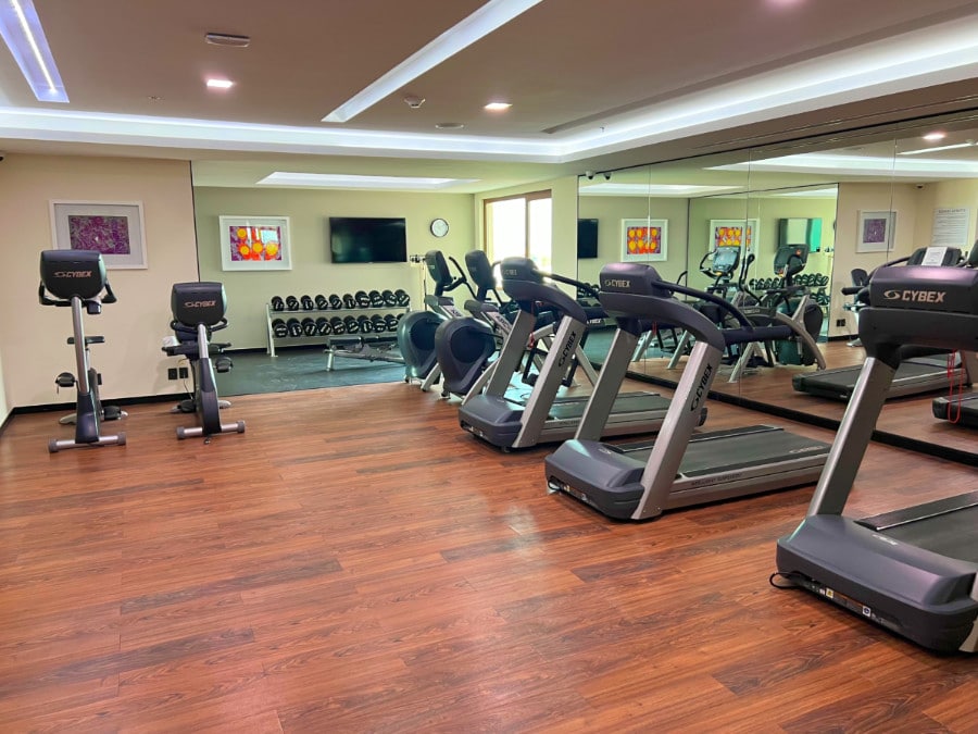 View of gym equipment inside Holiday Inn & Suites Puerto Vallarta
