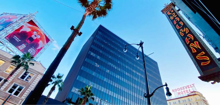 View of buildings at Hollywood Boulevard