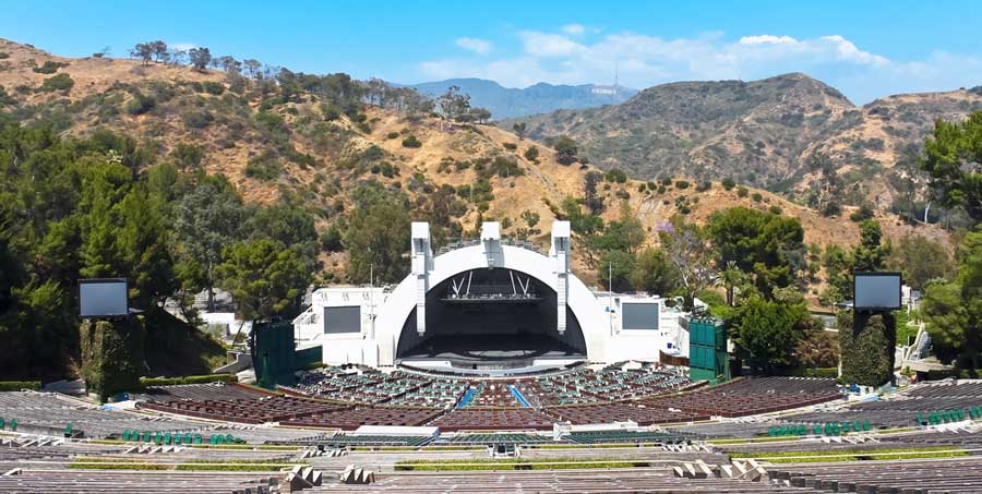 View of the Hollywood Bowl in Los Angeles, California