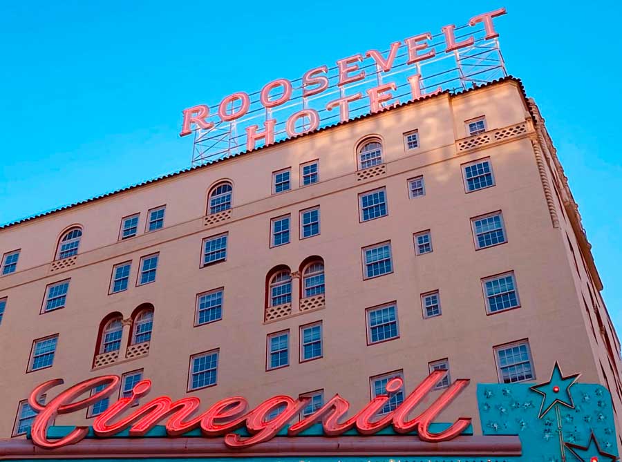 The Roosevelt Hotel building from the outside