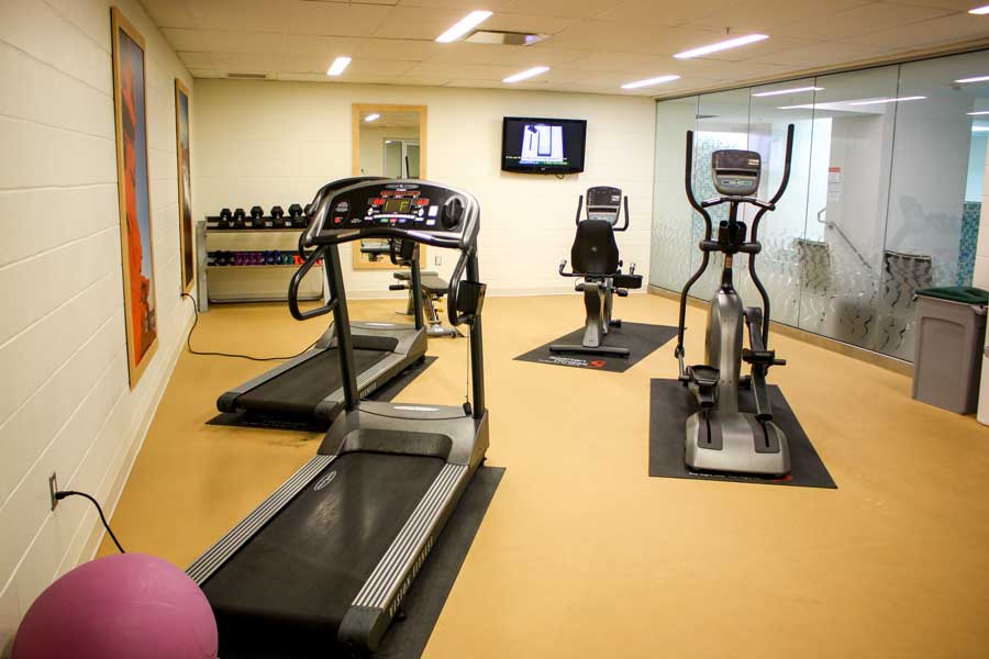 Gym equipment in Holman Grand Hotel