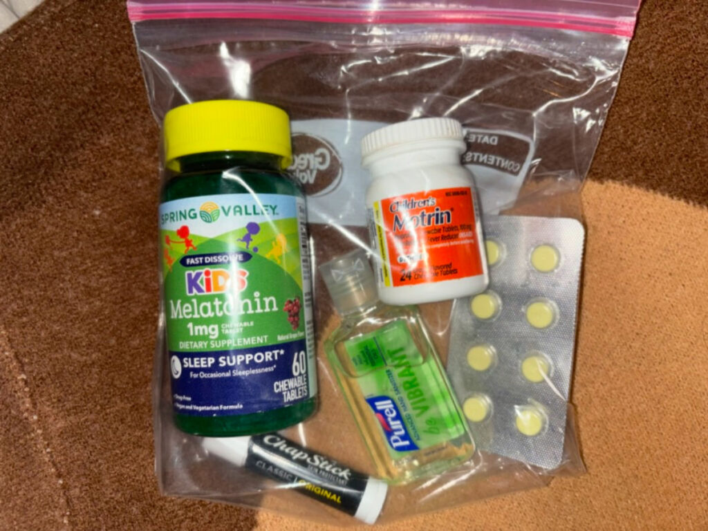 Carry-on plane first aid kit