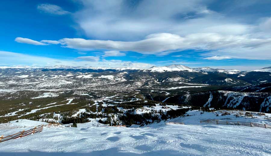 Overlooking view from the Horseshoe Bowl