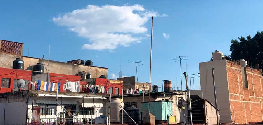 View of the neighborhood's building