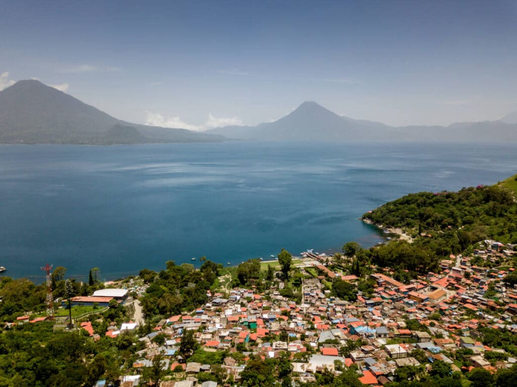 Aerial view of Santa Catarina Palopo