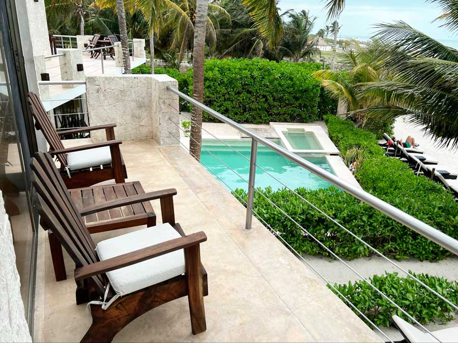 View from the balcony of Hotel La Casa Cielo
