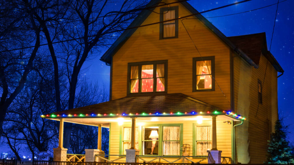 Exterior view of the house from the "A Christmas Story" film
