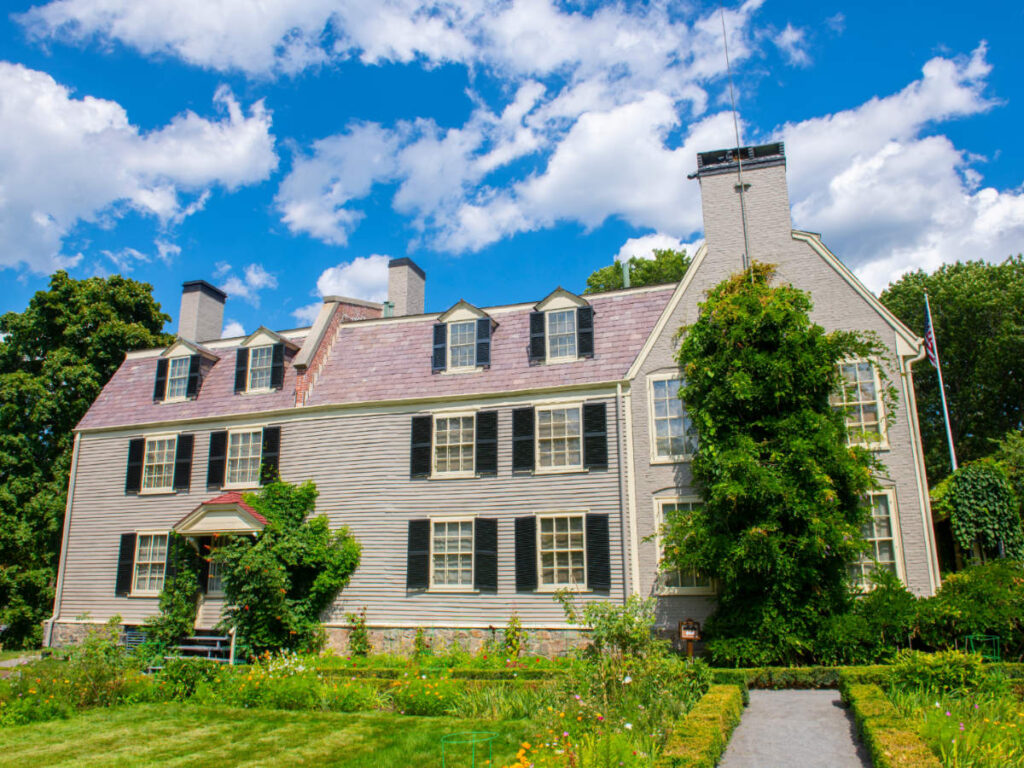 View of the house from its outside in Adams National Historical Park