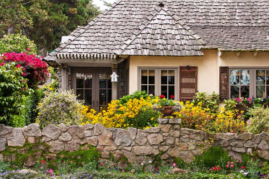 A house with a garden in Carmel-by-the-Sea