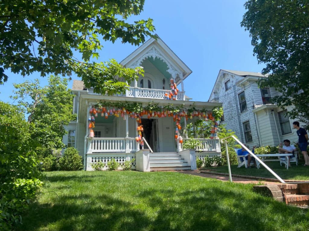 Exterior of a house at Sag Harbor in Long Island