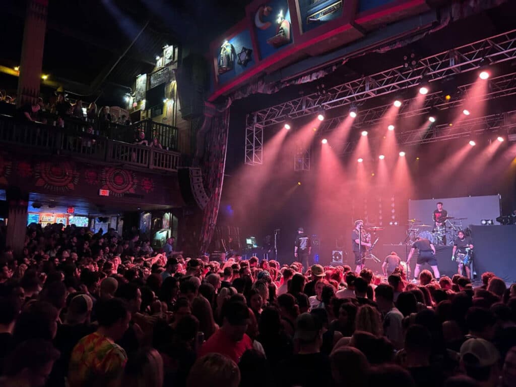 People enjoying a concert at the House of Blues