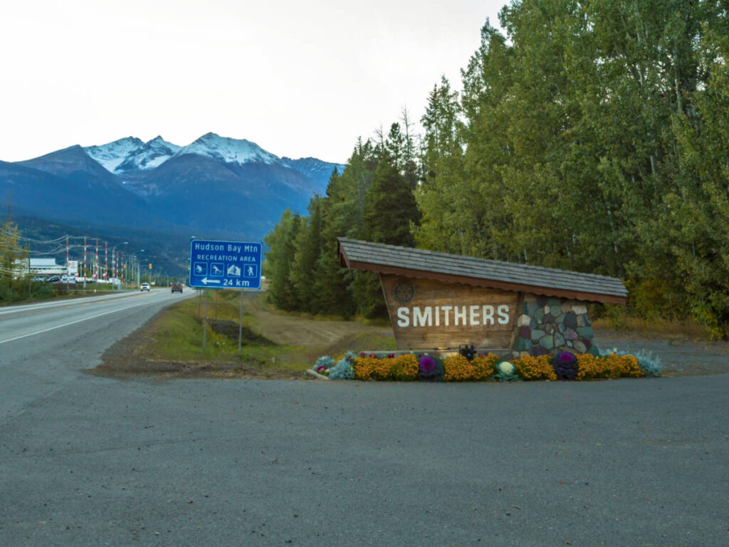 View of the Hudson Bay Mountain from Smithers