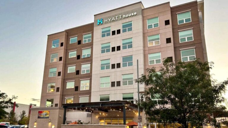 Exterior view of the Hyatt House in Belmar