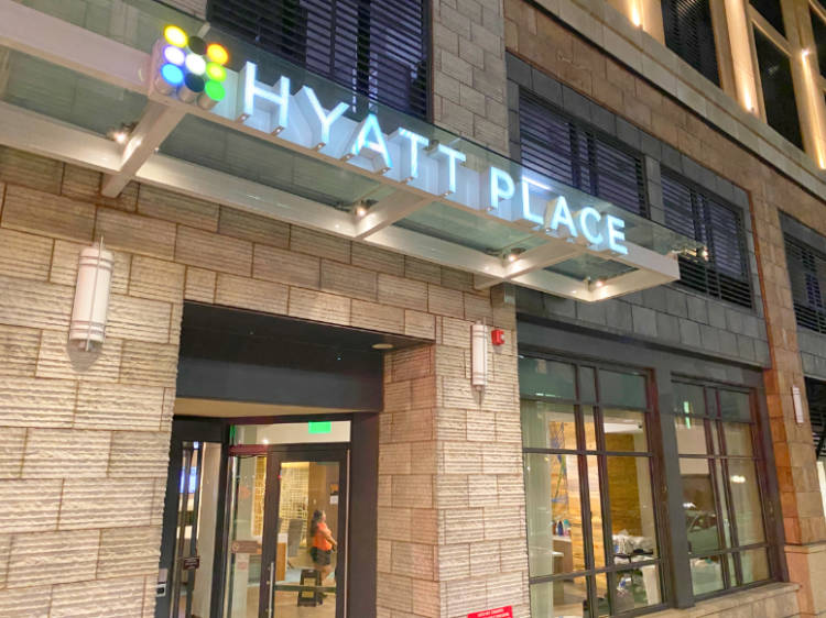 Exterior of the Hyatt Place Denver