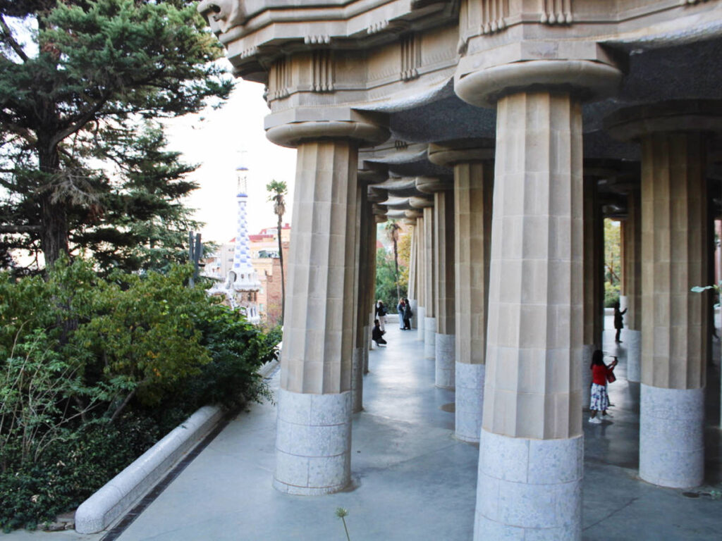 View of columns at the Hypostyle Room