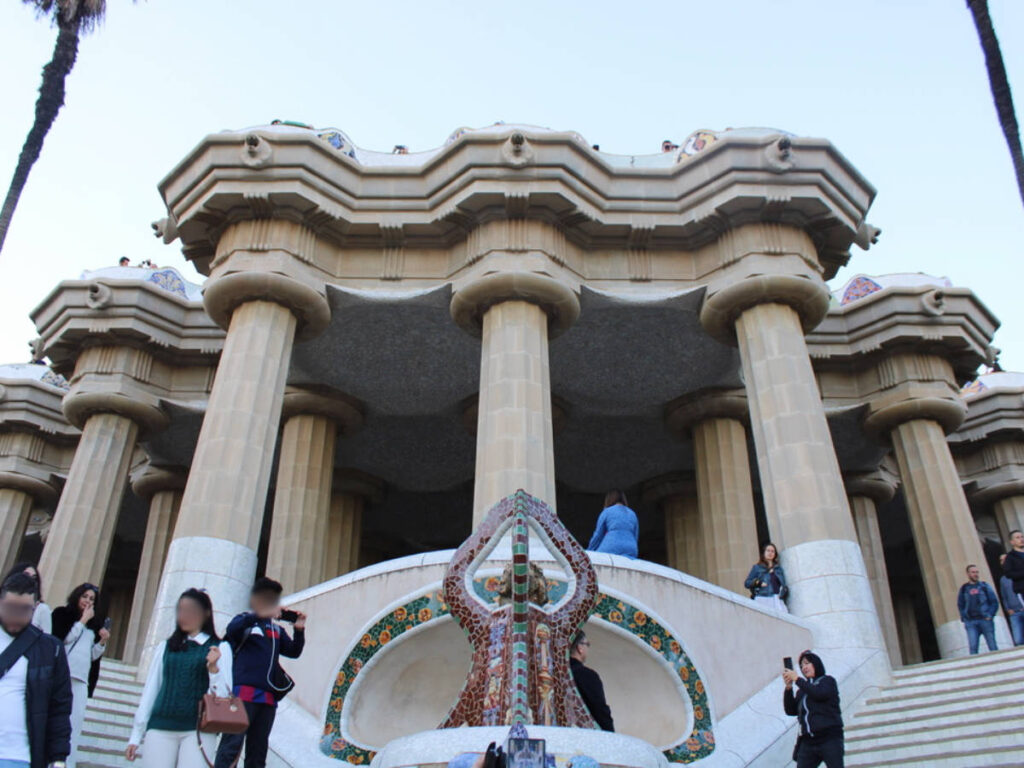 View of the Hypostyle Room from the Dragon Staircase