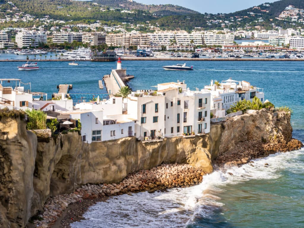 Overlooking view of the Ibiza town